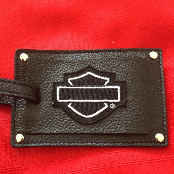 RARE Harley-Davidson Leather Bag Tag - Picture 3 of 9